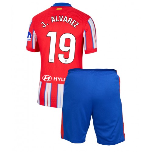 Dres Atletico Madrid Julian Alvarez #19 Domaci za djecu 2024-25 Kratak Rukav (+ kratke hlače)